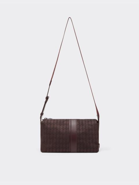 Q-Cycle® jacquard crossbody bag with Cavallino pattern