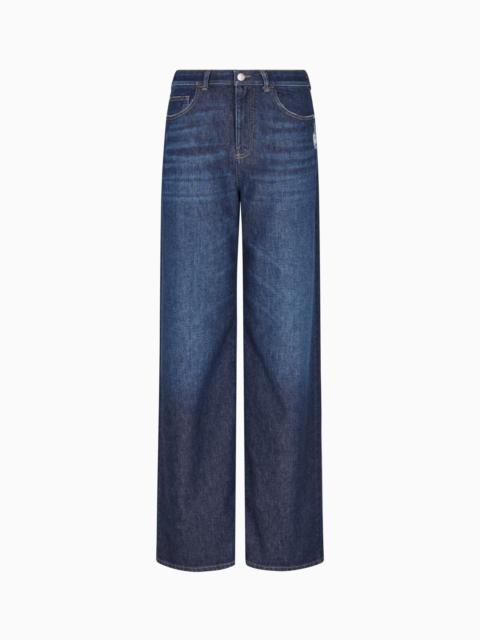 J8B RELAXED-FIT, VINTAGE-LOOK DENIM JEANS