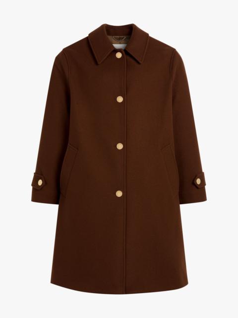 BANTON BROWN WOOL 3/4 COAT