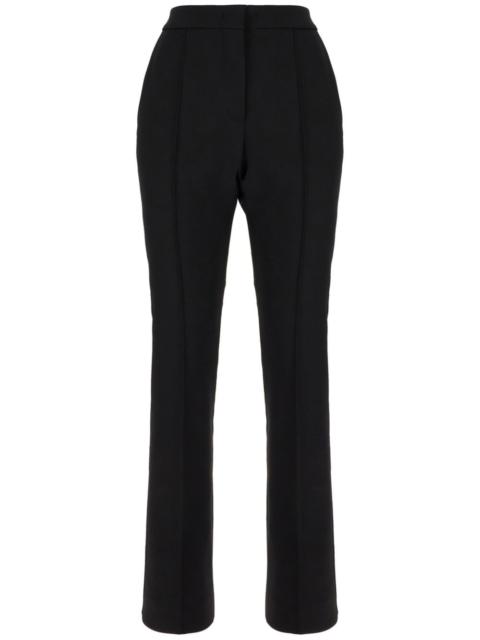 high-waisted trousers