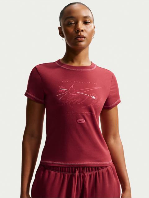 Nike Sportswear Chill Knit Women's Slim Short-Sleeved Cropped T-Shirt