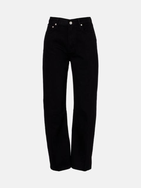 Miro high-rise barrel-leg jeans