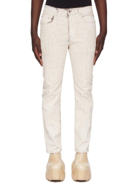 Megacrust Slim-Fit Coated Jeans