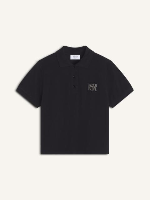 MAISON KITSUNE STAMP CROPPED POLO