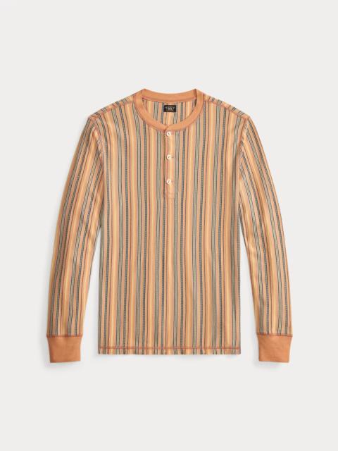Striped Jacquard Henley Shirt