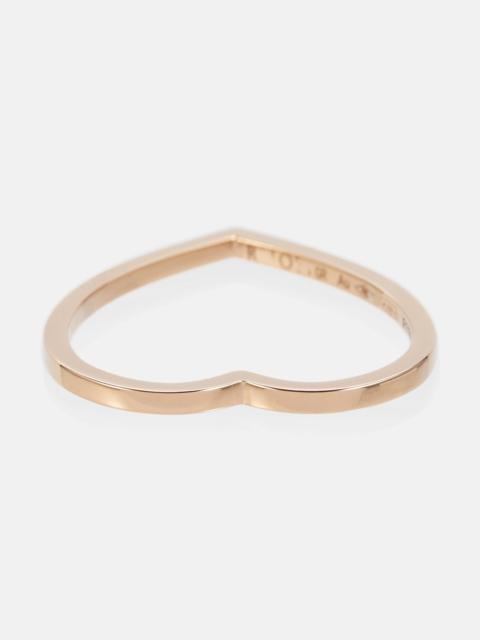 Antifer Heart 18kt rose gold ring