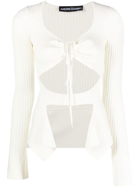 asymmetric cut-out top