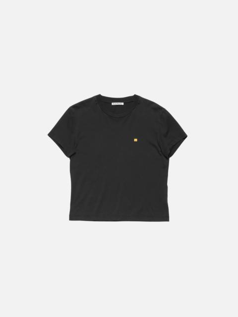 Face logo t-shirt - fitted - Faded black