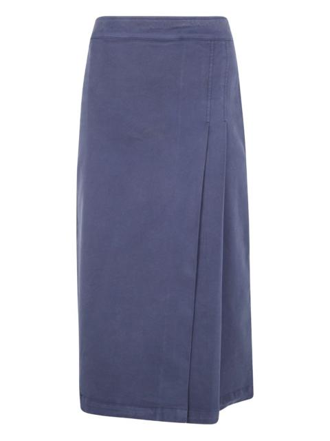 pleated wrap skirt