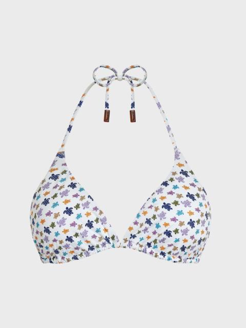 WOMEN TRIANGLE BIKINI TOP MICRO RONDE DES TORTUES