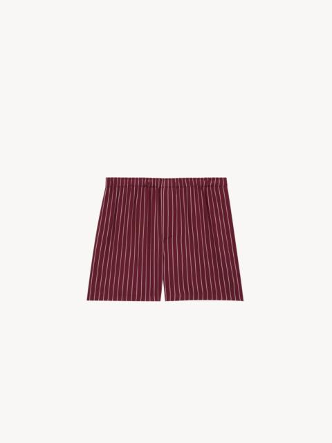 CASSANDRE STRIPED SHORTS