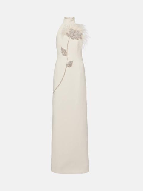 Starlight embellished halterneck gown