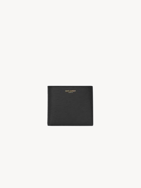 SAINT LAURENT PARIS EAST/WEST WALLET IN RIPPLE LEATHER