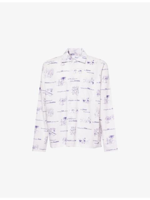 Sunshine Printed Cotton And Linen Shirt