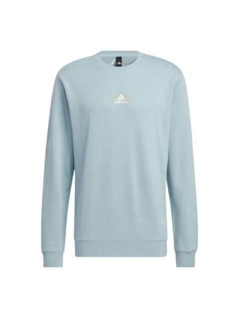 adidas China Printing sweatshirt 'Teal' IB2754