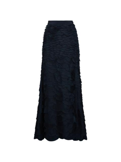 Everlasting Love cascading-effect maxi skirt