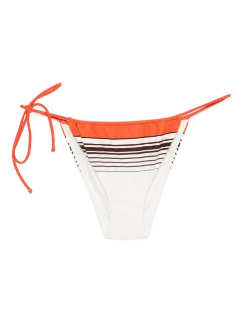 Destino striped-pattern bikini bottom