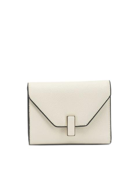 buckled leather wallet