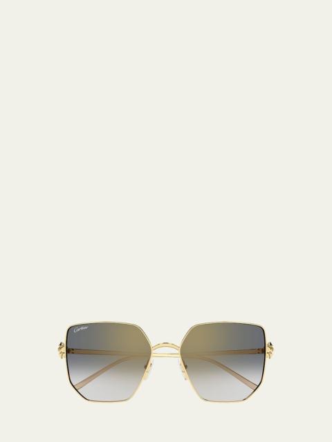 Clash de Cartier 56mm Butterfly Sunglasses
