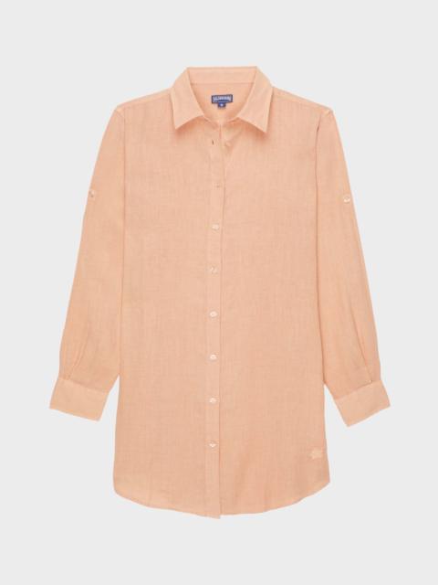 WOMEN SHIRT DRESS SOLID