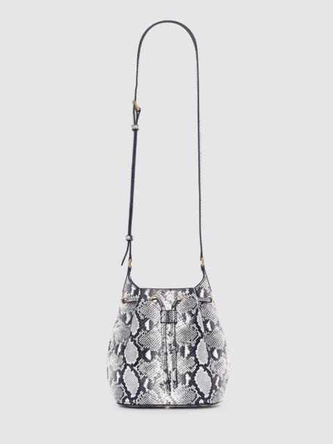 Mini Alana Bucket Bag - Python
