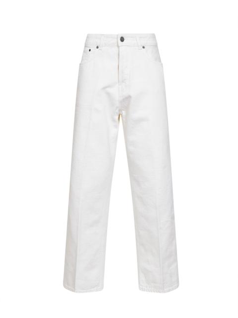 Off white cotton denim Betty cropped jeans