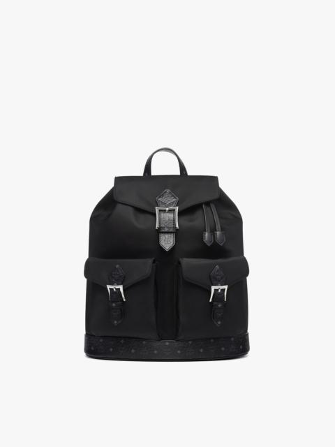 Aren Drawstring Backpack in ECONYL® and Leather