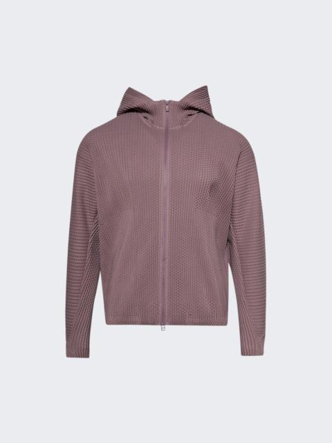 Wickerwork Mesh Jacket Purple Gray