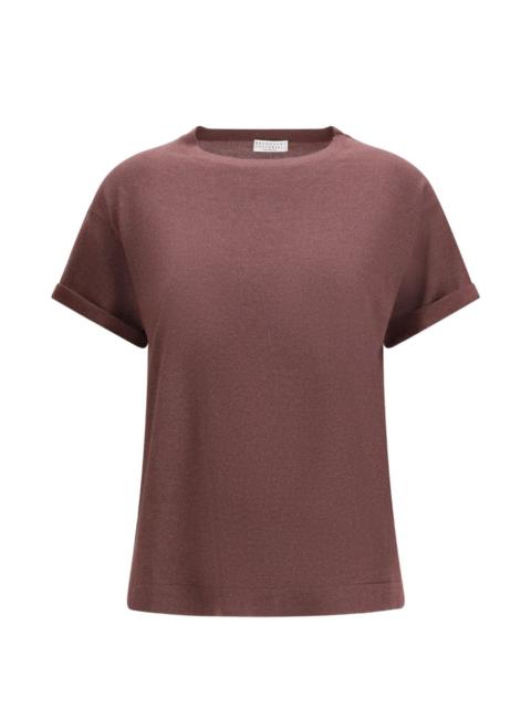 rolled-sleeve T-shirt