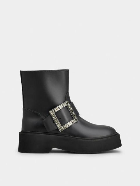 Viv' Rangers Biker Booties in leather