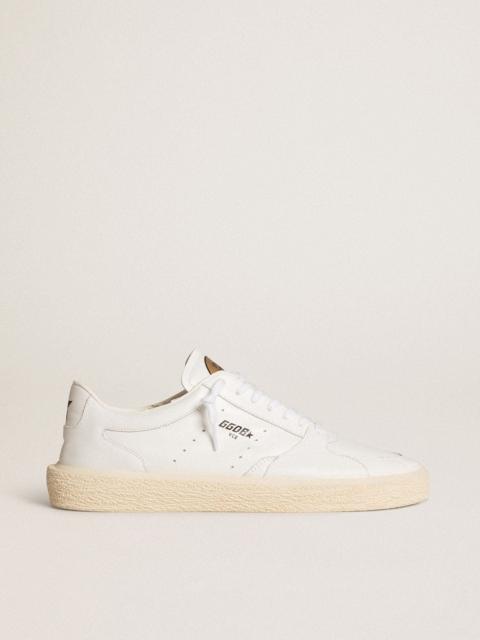 Men's Tenth Star in white leather
