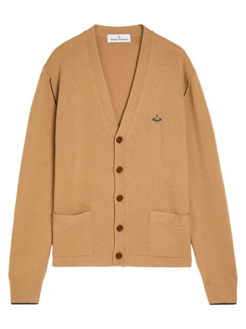 Vivienne Westwood Alex Logo Wool and Cashmere-blend Cardigan