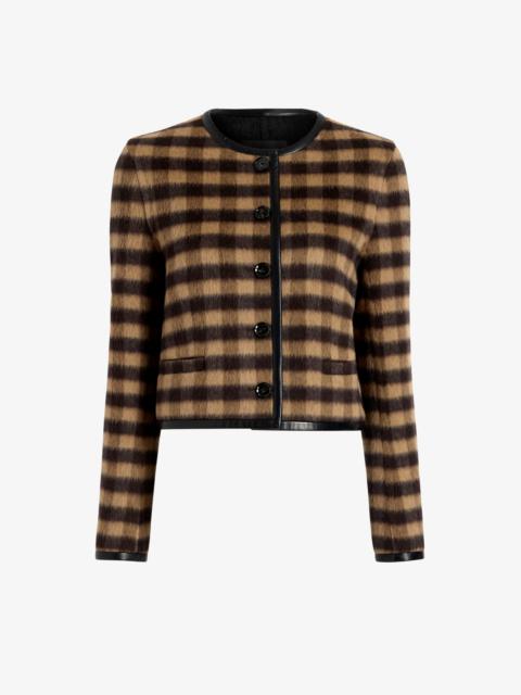 Helene Jacket in Plaid Double Face Cashmere