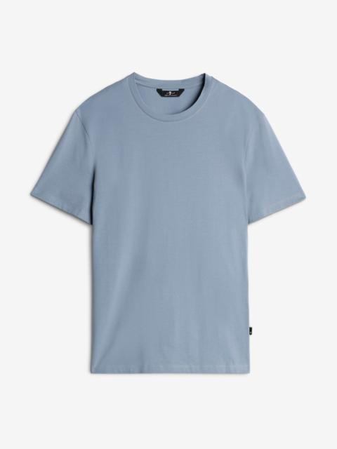 Luxe Performance Tee in Slate Blue