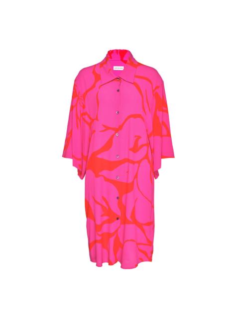 Loose Fit Short Sleeve Shirt Dress