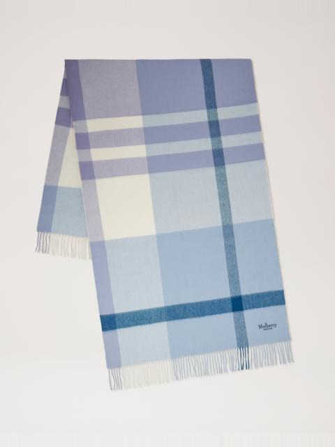 Large Check Merino Wool Scarf
Poplin Blue & White Merino Wool