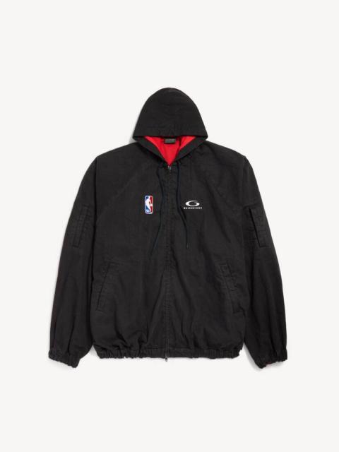 Men's Balenciaga | Nba Collaboration Zip-up Jacket in Lightweight Black