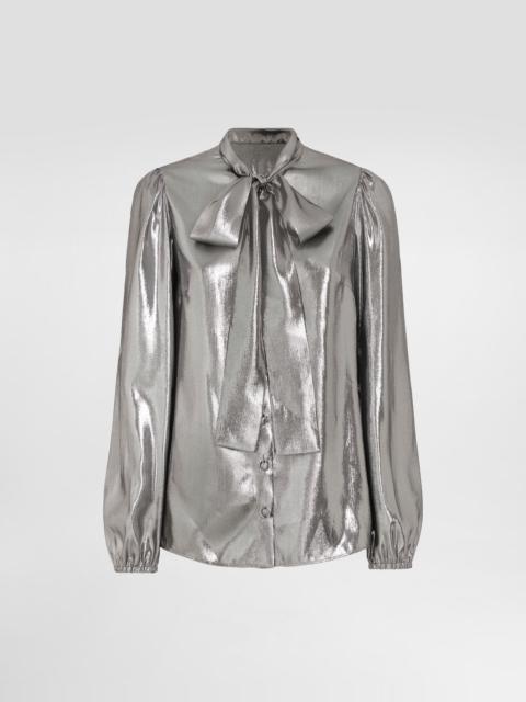 Lamé chiffon shirt