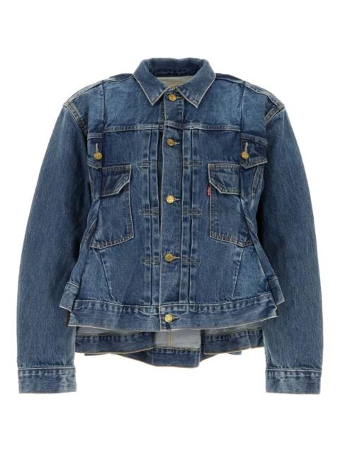 distressed denim jacket