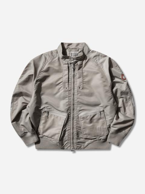 Men's Design Nylon Zip Jacket Grey