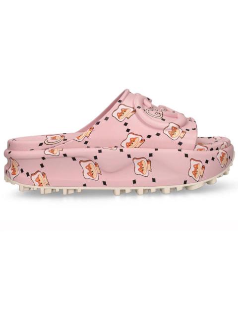 GG animal print rubber slide sandal