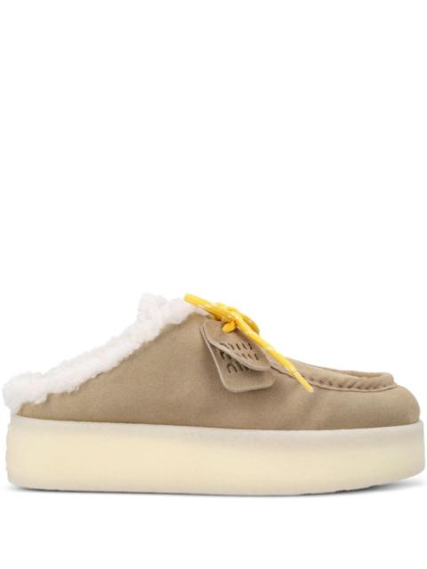 Miu Miu Women Suede Leather Slippers