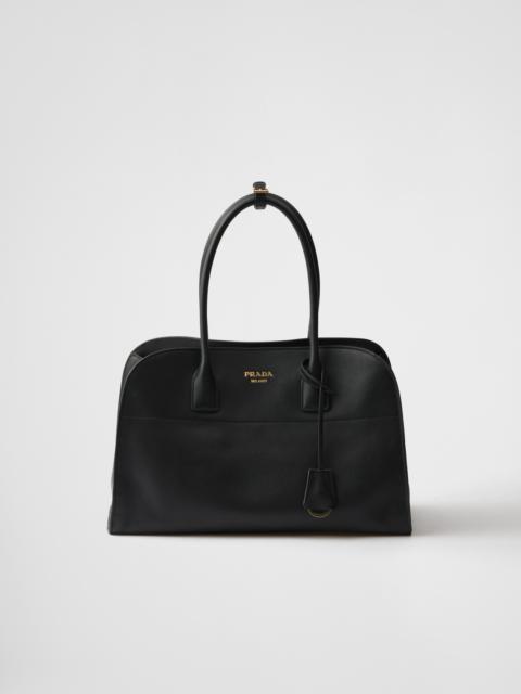 Large leather tote bag