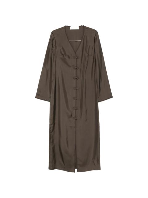 Rohe Frog Button Midi Dress