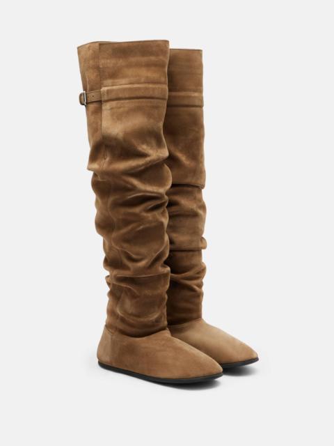 Big Boot suede over-the-knee boots