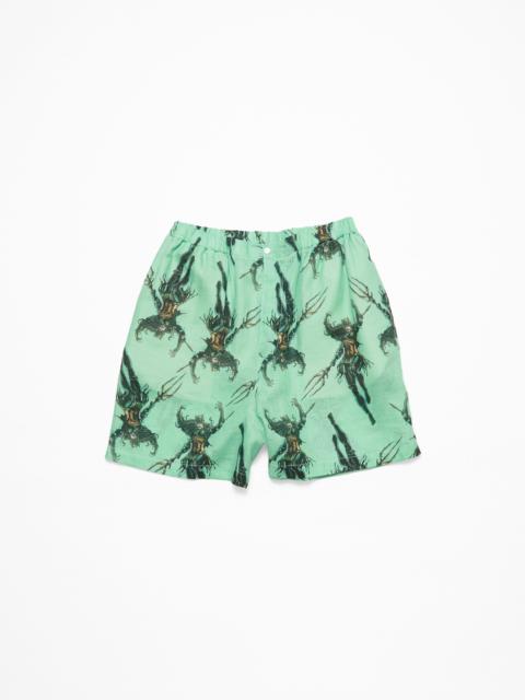 Short printed - Green