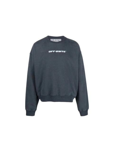 OFF-WHITE Between Arrow Oversized Crewneck Outerspace/White