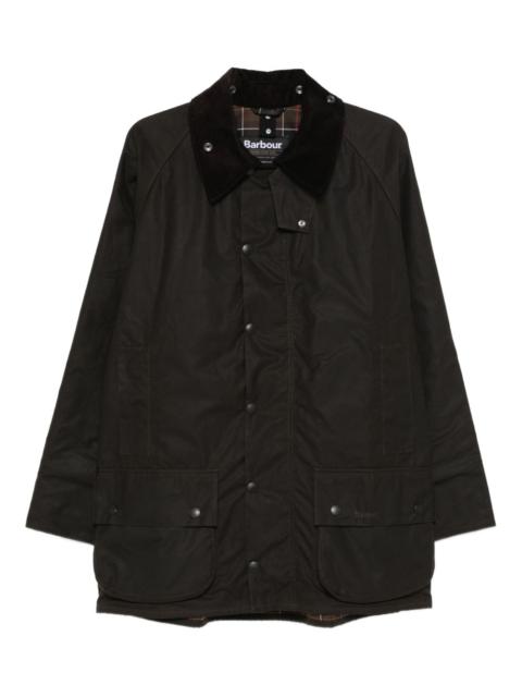 button-up corduroy-collar coat