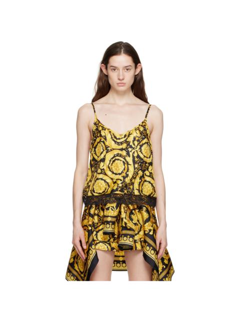 Black Barocco Tank Top