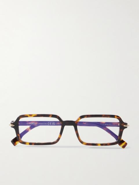 Selleria Rectangle-frame Tortoiseshell Acetate Optical Glasses